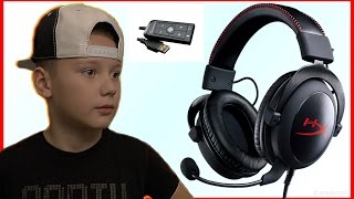 Kingston HyperX Cloud II 7.1 - РАСПАКОВКА + ОБЗОР ИГРОВЫЕ НАУШНИКИ ДЛЯ PS4 УФА М.Видео Gaming Test