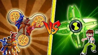 FIDGET SPINNER ANIMATRONIC FIVE NIGHTS AT FREDDY VS FIDGET SPINNER SUPER OMNITRIX BEN 10 - MINECRAFT