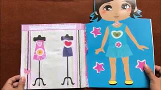 Đồ chơi bé gái dán hình trang điểm váy đầm công chúa La La, Những ngôi sao nhỏ (Chim Xinh)