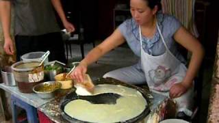 How to make Chinese vegetable crepe