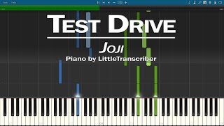 Joji - TEST DRIVE (Piano Cover) Synthesia Tutorial by LittleTranscriber
