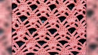 Ажурный узор крючком. Openwork pattern crochet