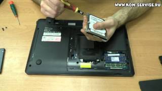 Как заменить жесткий диск ноутбука на SSD накопитель, на примере Samsung NP300.