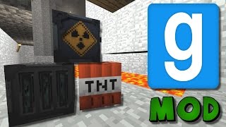Garry's Mod: Voltz Minecraft Explosives Mod Showcase