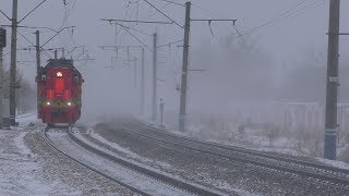 ТЕПЛОВОЗ ТЭМ18ДМ-1179 ЗИМОЙ