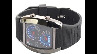 1001206 Наручные часы Led Watch Sport Car в виде спидометра