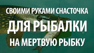 СНАСТОЧКА ДРАШКОВИЧА. СВОИМИ РУКАМИ СНАСТОЧКА для ЛОВЛИ на МЕРТВУЮ РЫБКУ