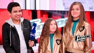 Елизавета и Софья Каймаковы. Интервью после Слепого прослушивания - За кадром - Голос.Дети - Сезон 4