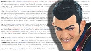 We are number one but one is replaced by a description of all the main characters in lazy town