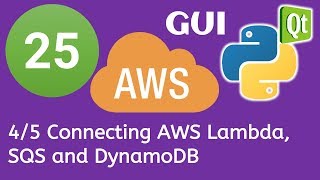25 PyQt5 Python GUI and AWS Boto3 Tutorial- 4/5 Connecting AWS Lambda, SQS and DynamoDB