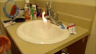 FLAMES FROM THE TAPS!