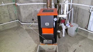 Купер Котел на дровах и угле с контуром отопление