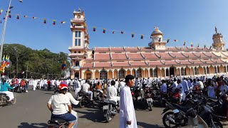 Đi Chùa  Tòa Thánh Tây Ninh Sáng Mùng Một Tết 2020