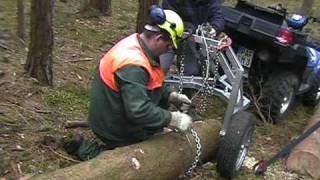 Holzrücken mit dem ATV