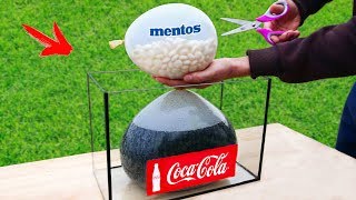 EXPERIMENT: A lot of Mentos and Coca-Cola