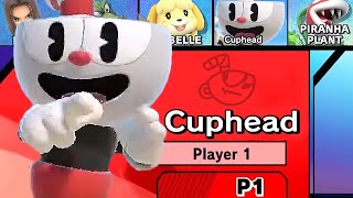 Play As Cuphead in Super Smash Bros Ultimate | CupHead Vs. Sans Undertale