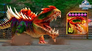 NEW STRONGEST HYBRID GORGOSUCHUS MAX LVL 40! - Jurassic World The Game - *GLACIER UPDATE* HD