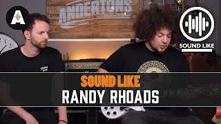 Sound Like Randy Rhoads - Without Busting The Bank