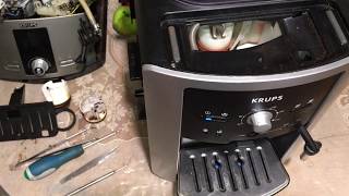 Кофемашина Krups XP7200. Замена верхнего поршня и обзор внутри  XP7240.