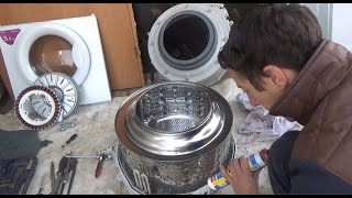 Как заменить подшипники на стиральной машине LG! ЧАСТЬ-2