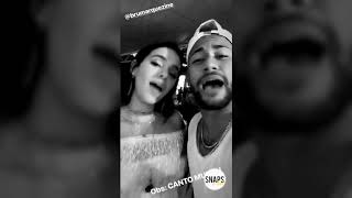 Bruna Marquezine faz brincadeira da toalha com Neymar