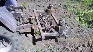 прополка картошки ежами самодельными 01.07.18