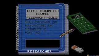 Little Computer People gameplay (PC Game, 1985)