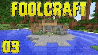 FoolCraft Modded Minecraft 03 Starter Home & Endermen Farm!