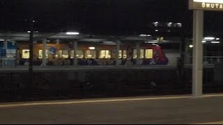 西鉄妖怪ウォッチ電車(西鉄8000形電車)@大牟田駅 Nishitetsu Yo-kai watch train(EMU)@Omuta station.