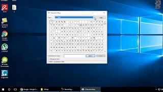 How to open character map in Windows 10