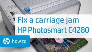 Fixing a Carriage Jam - HP Photosmart C4280 All-in-One Printer | HP Photosmart | HP