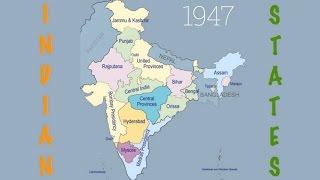 Indian states and capitals formation after Independence. History of 29 States of India.