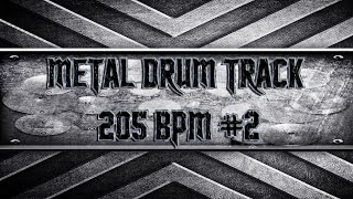 Modern Thrash Metal Drum Track 205 BPM (HQ,HD)