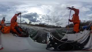 360 Видео Река Мста на Катамаране 360 Video of The Msta River Catamaran