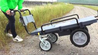 KT 8FR　電動エコキャリア21　バッテリー電動4輪運搬車　商品説明動画