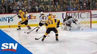 Sidney Crosby Goes Between The Legs On No-look Pass To Feed Teddy Blueger