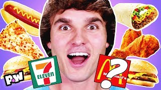 Fast Food Challenge Taste Test! 7-Eleven VS Dominos ?, McDonalds ? , Del Taco ?, KFC ~ pocket.watch