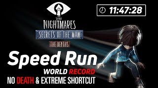 little nightmares dlc: gameplay world record speedrun 0 death taken  (11:47)