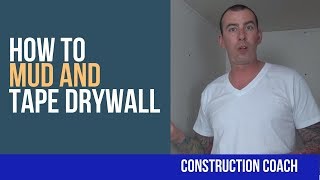 How to Mud and Tape Drywall / Sheet Rock - DIY