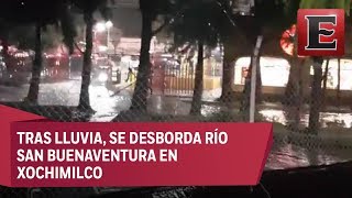 Lluvias dejan inundaciones en la CDMX