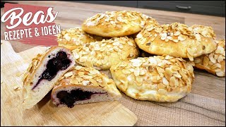 Heidelbeertaschen Rezept | Leckere Teilchen backen - Hefeteig