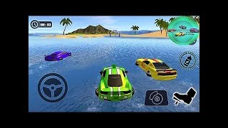 ГОНКИ ПО ВОДЕ НА КРУТЫХ МАШИНАХ ИГРА НА ТЕЛЕФОНЫ АНДРОИД И IOS FLOATING WATER CAR DRIVING