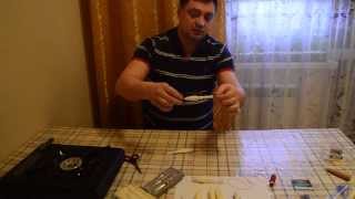 Поролоновая рыбка, как вставить крючок двойник и офсетный крючок