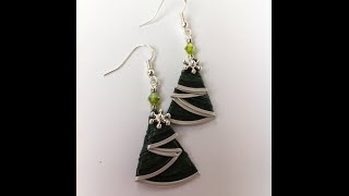 DIY Coffee pod: Comment-faire un sapin de Noël boucles d'oreilles