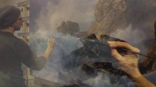 An Epic seascape painting in one minute -  "The Southwest Coast"