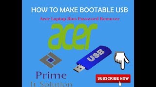 How to make bootable usb bios password remover for Acer Laptop.