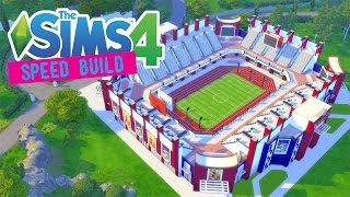 The Sims 4 -Speed Build- Olympic Stadium! (2016 Olympics) - No CC -