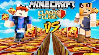 SZALONY WYŚCIG! - CLASH OF CLANS LUCKY BLOCKI MINECRAFT (Lucky Block Race) | Vito vs Bella