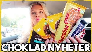 TESTAR CHOKLADNYHETER! (Marabou, Twix, Plopp, Barebells)