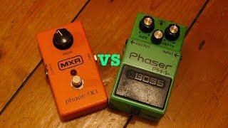 MXR PHASE 90 VS BOSS PH-1R PHASER